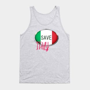 SAVE ITALY - ITALY - ITALIAN - ITALIAN FLAG - SERIE A - FOOTBALL - CORONA Tank Top